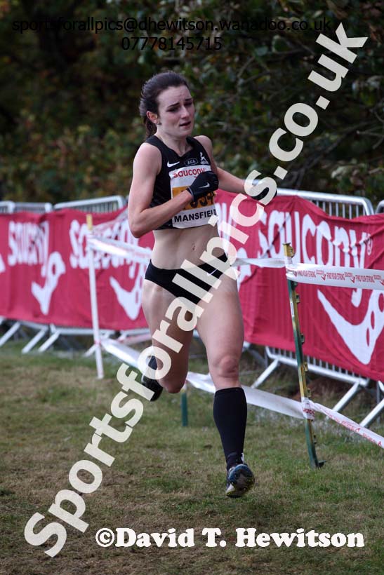 Senior women, 2016 National Cross Country Relays, Berry Hill Park, Mansfield. Photo: David T. Hewitson/Sports for All Pics